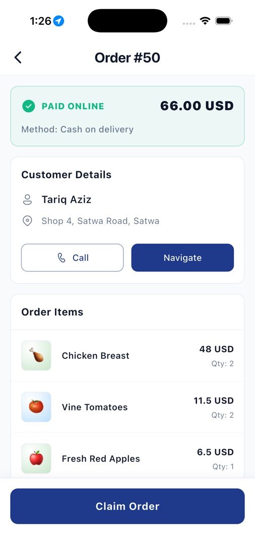 Claim an open order