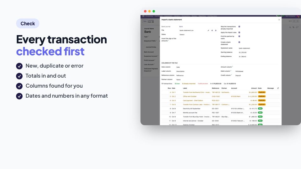 Every transaction checked first