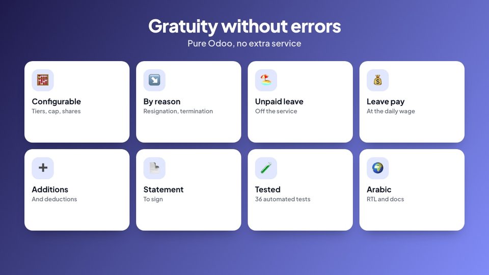 End of service features
