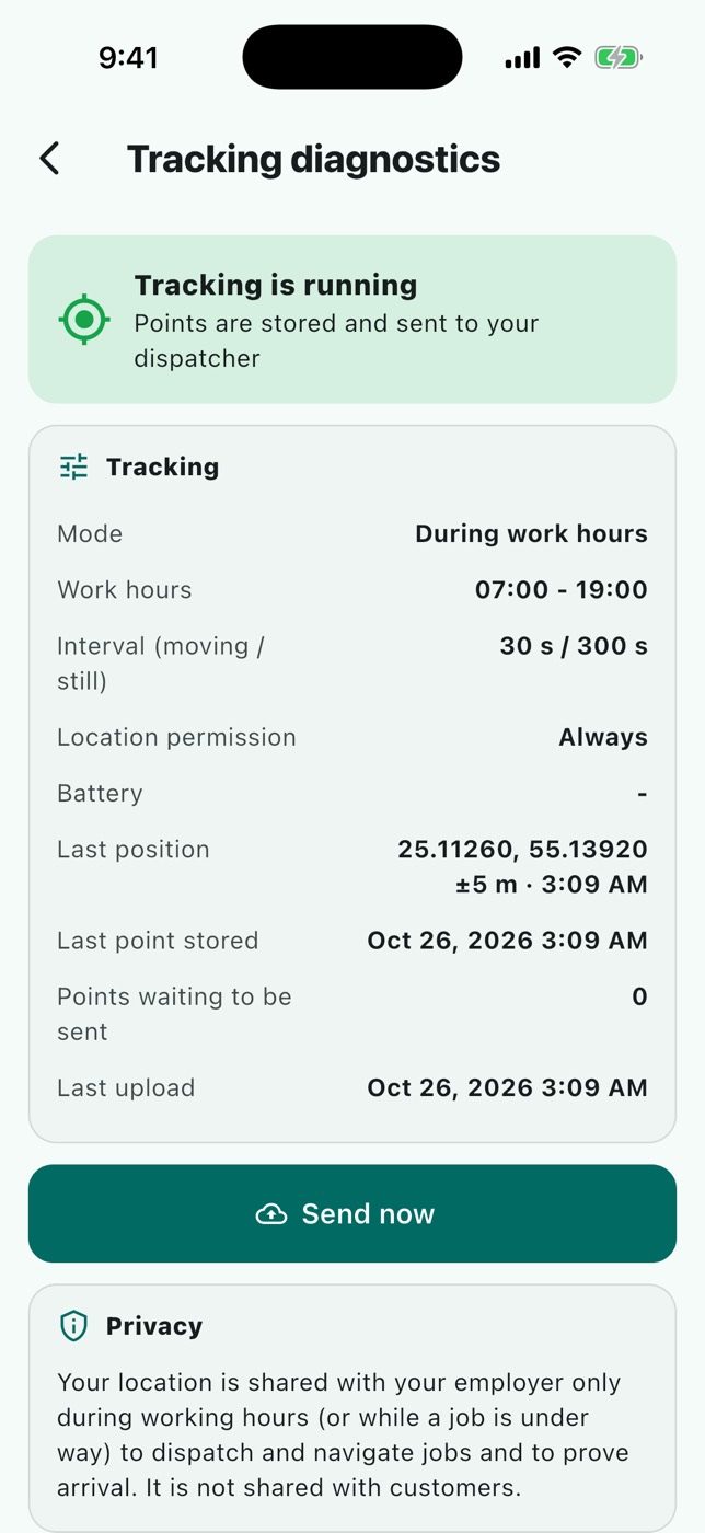 Location tracking and the privacy text.