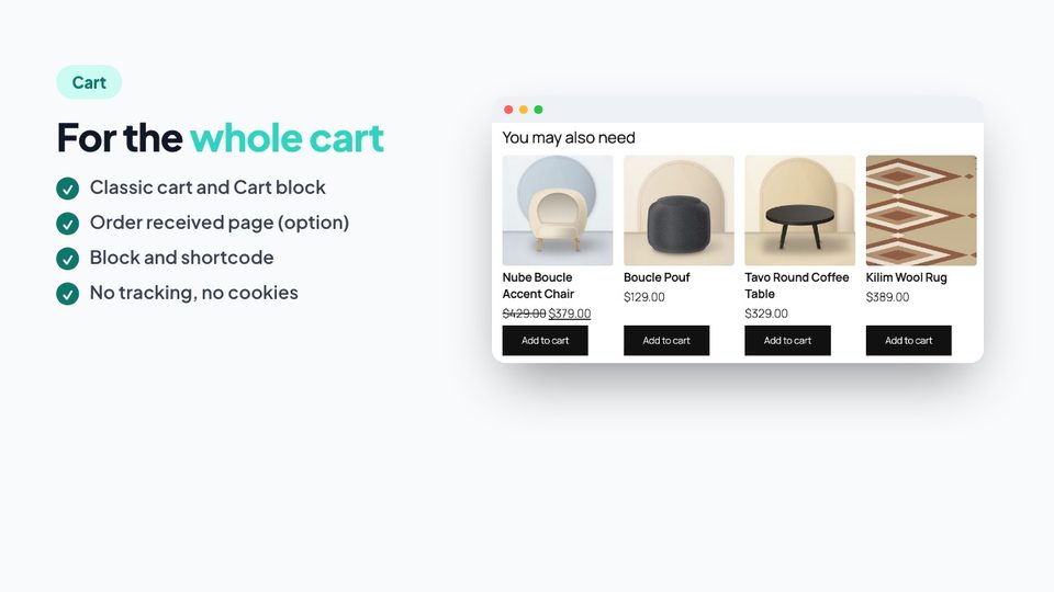 For the whole cart