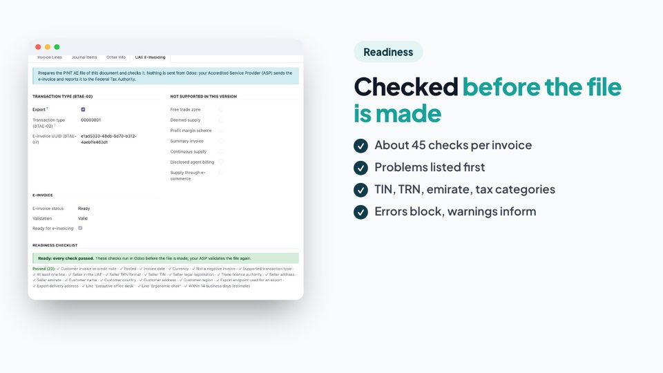 Checked before the file is made