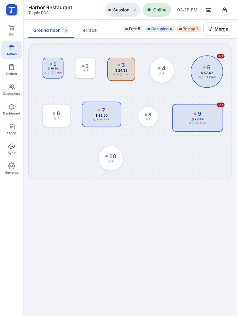 The floor plan on a tablet in portrait (768 × 1024).